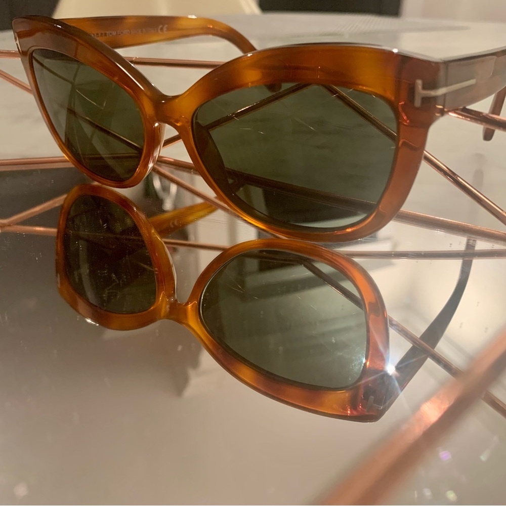 TOM FORD Alistar Cat Eye Frame Polarized Sunglasses